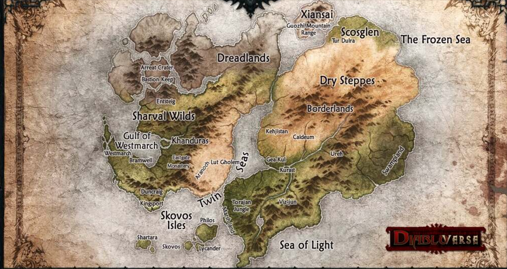 Diablo IV World Map