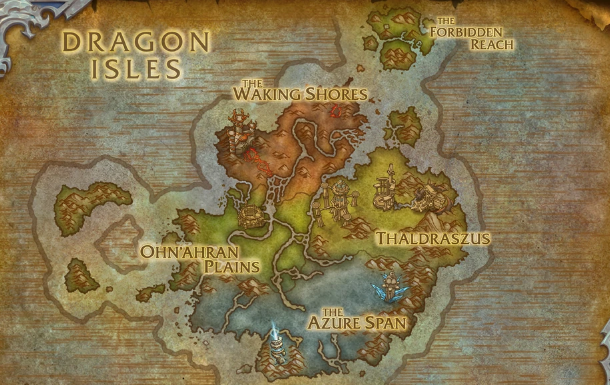 Dragon Isles Zones
